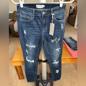 Cello Distressed Blue Jeans